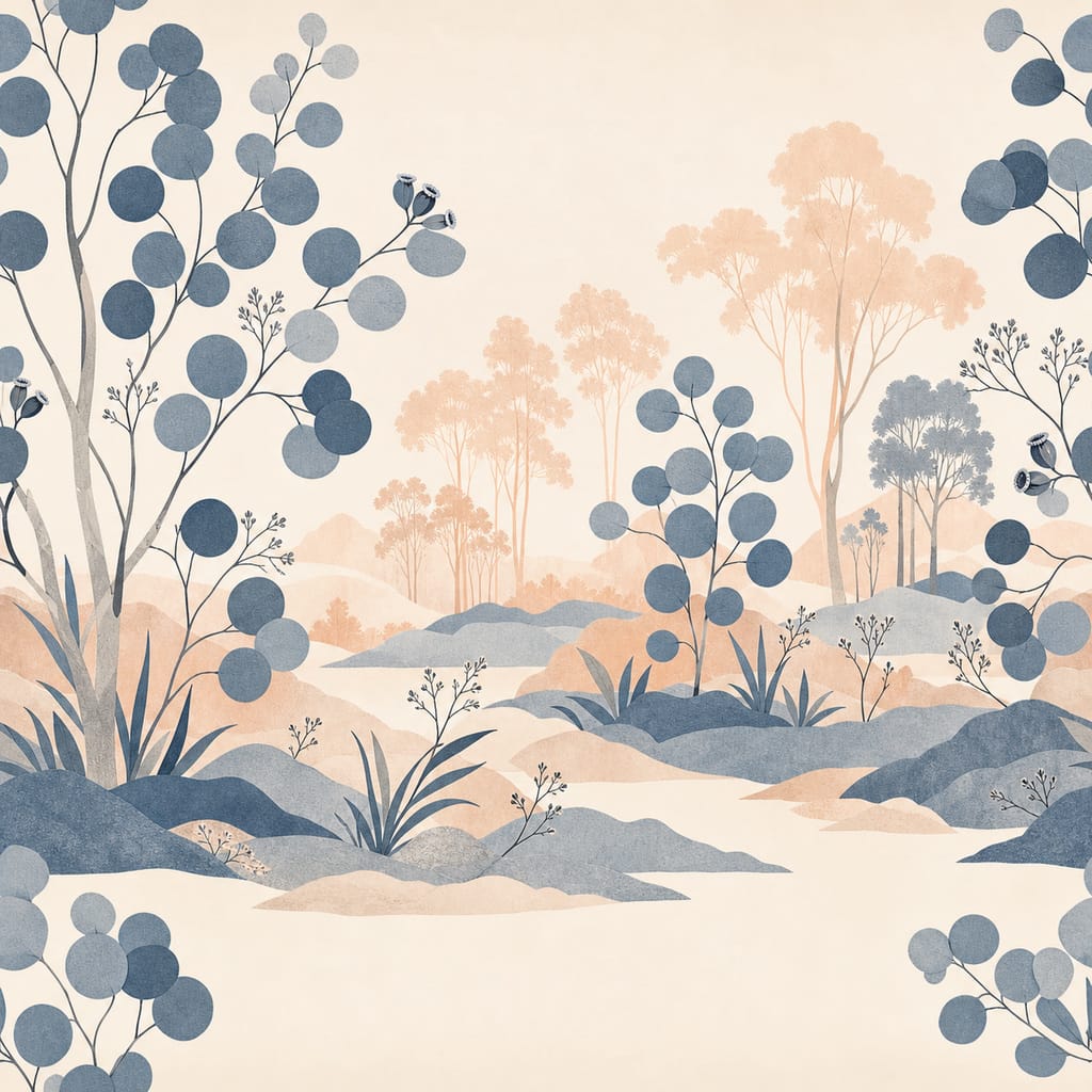 Slate Blue Wallpaper Mural product view