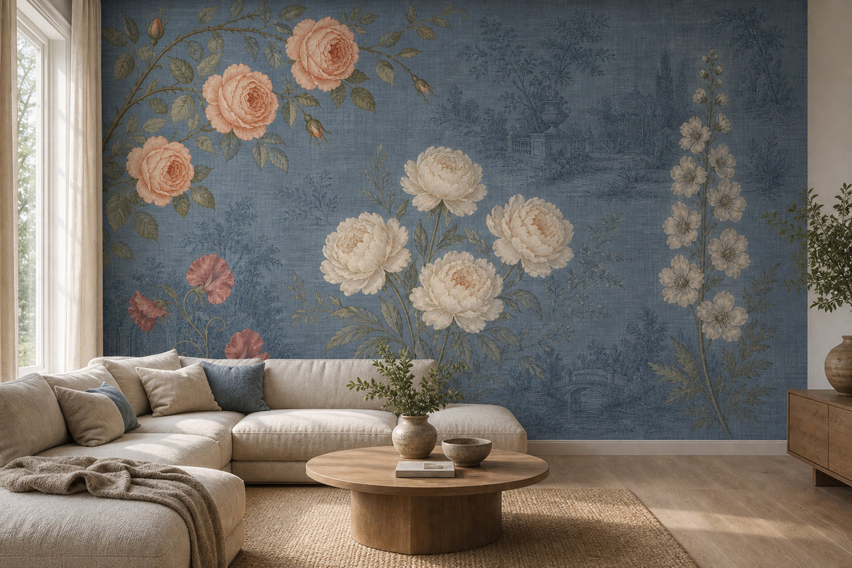 Slate Blue Wallpaper Mural product view