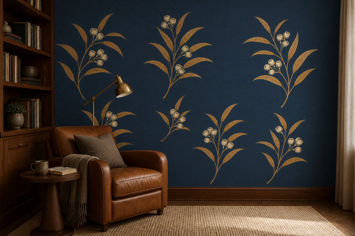 Slate Blue Wallpaper Mural product view