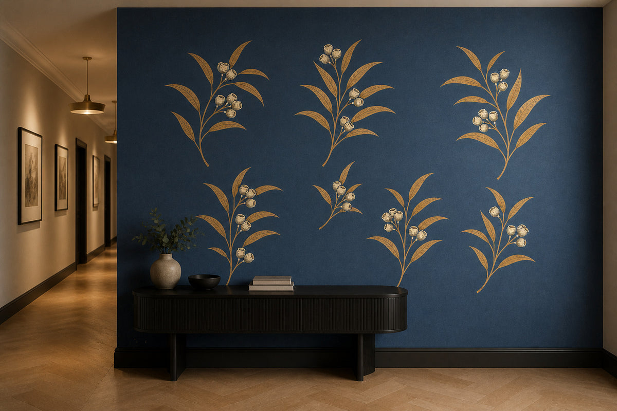 Slate Blue Wallpaper Mural product view