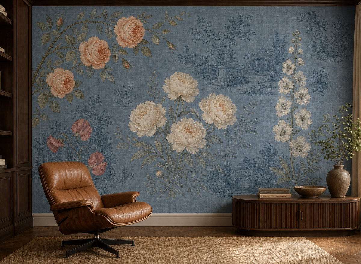 Slate Blue Wallpaper Mural product view