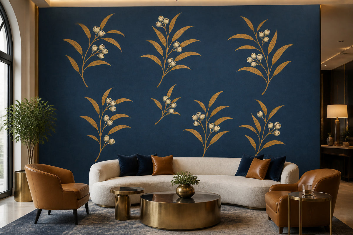 Slate Blue Wallpaper Mural product view