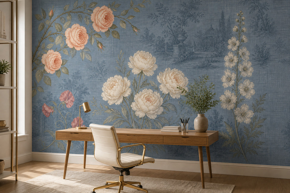 Slate Blue Wallpaper Mural product view
