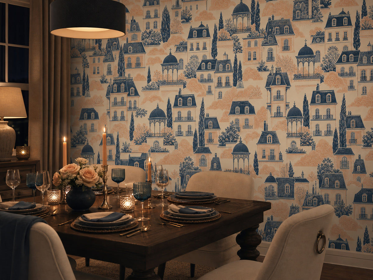 Slate Blue Wallpaper Mural product view