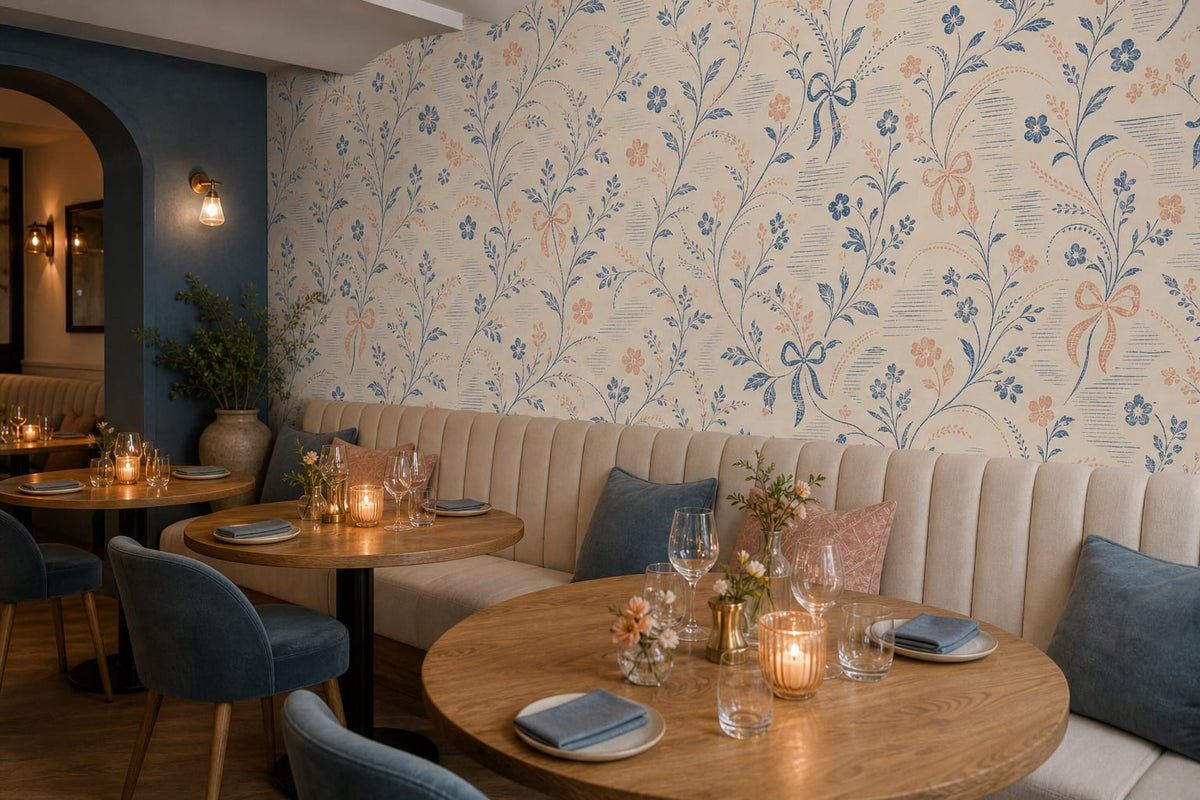 Slate Blue Wallpaper Mural product view