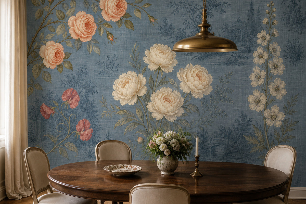 Slate Blue Wallpaper Mural product view