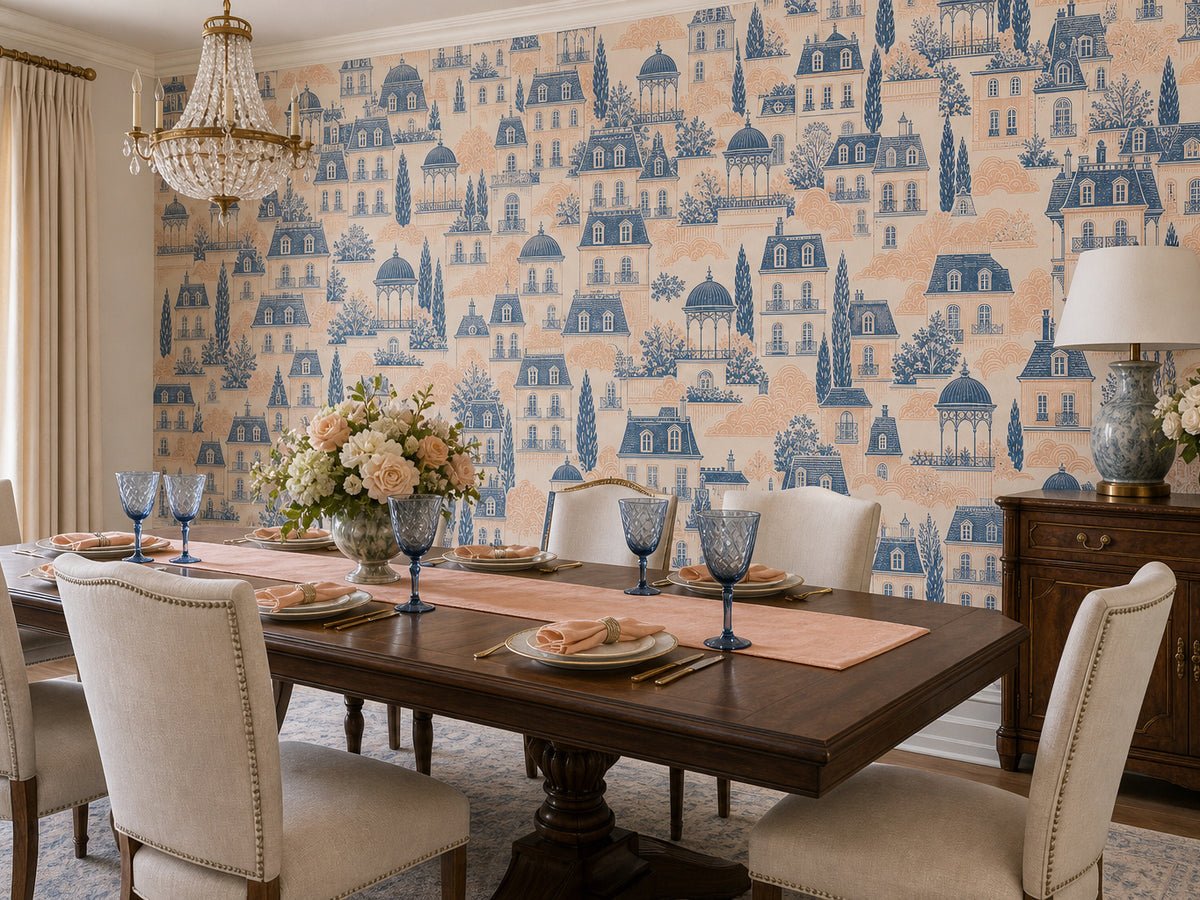 Slate Blue Wallpaper Mural product view