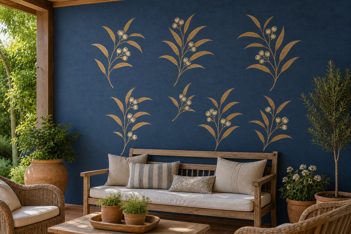 Slate Blue Wallpaper Mural product view