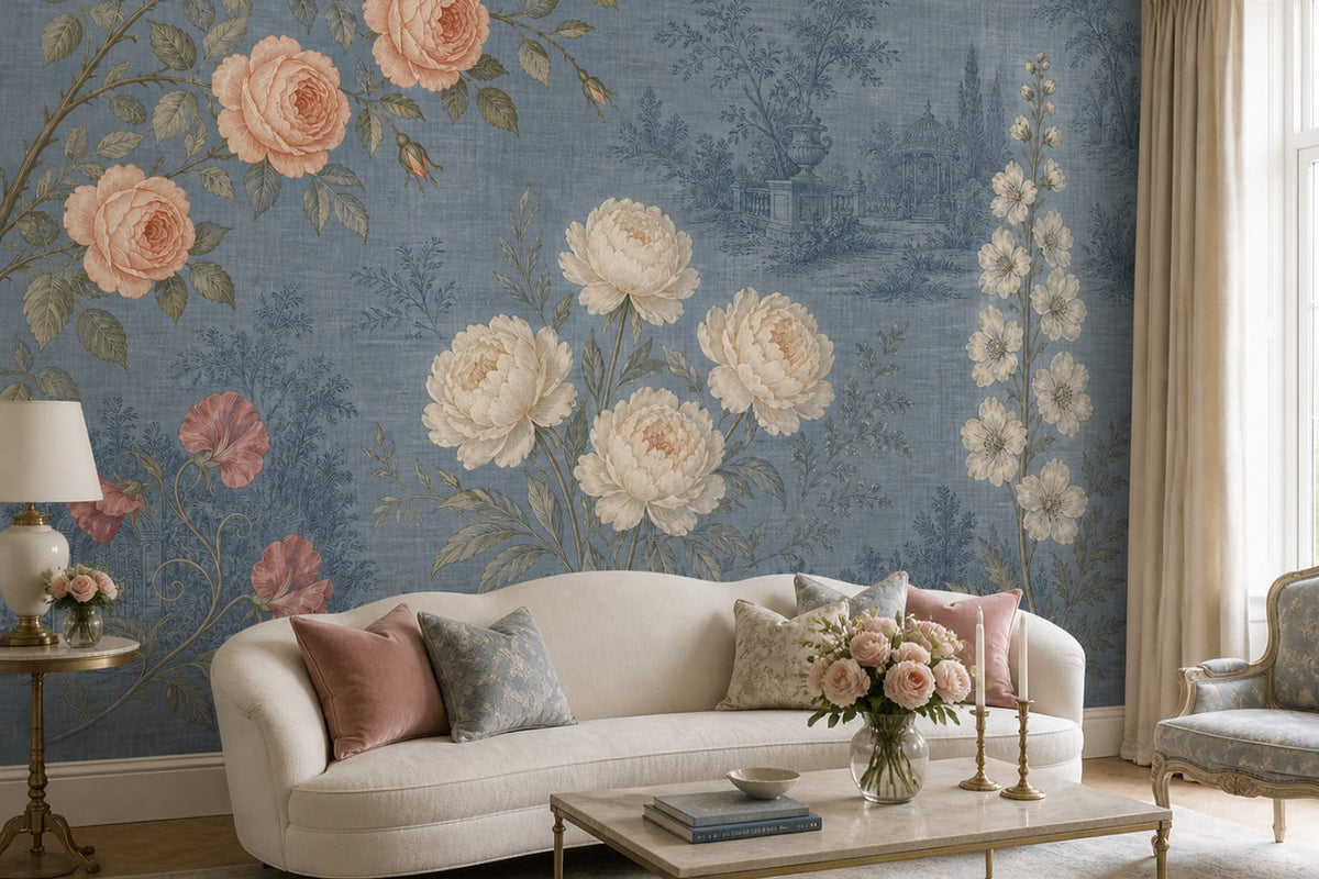 Slate Blue Wallpaper Mural product view
