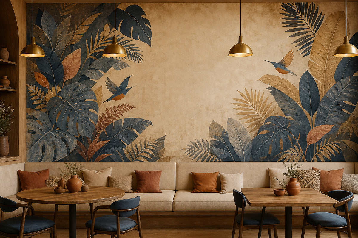 Slate Jungle Wallpaper Mural product view
