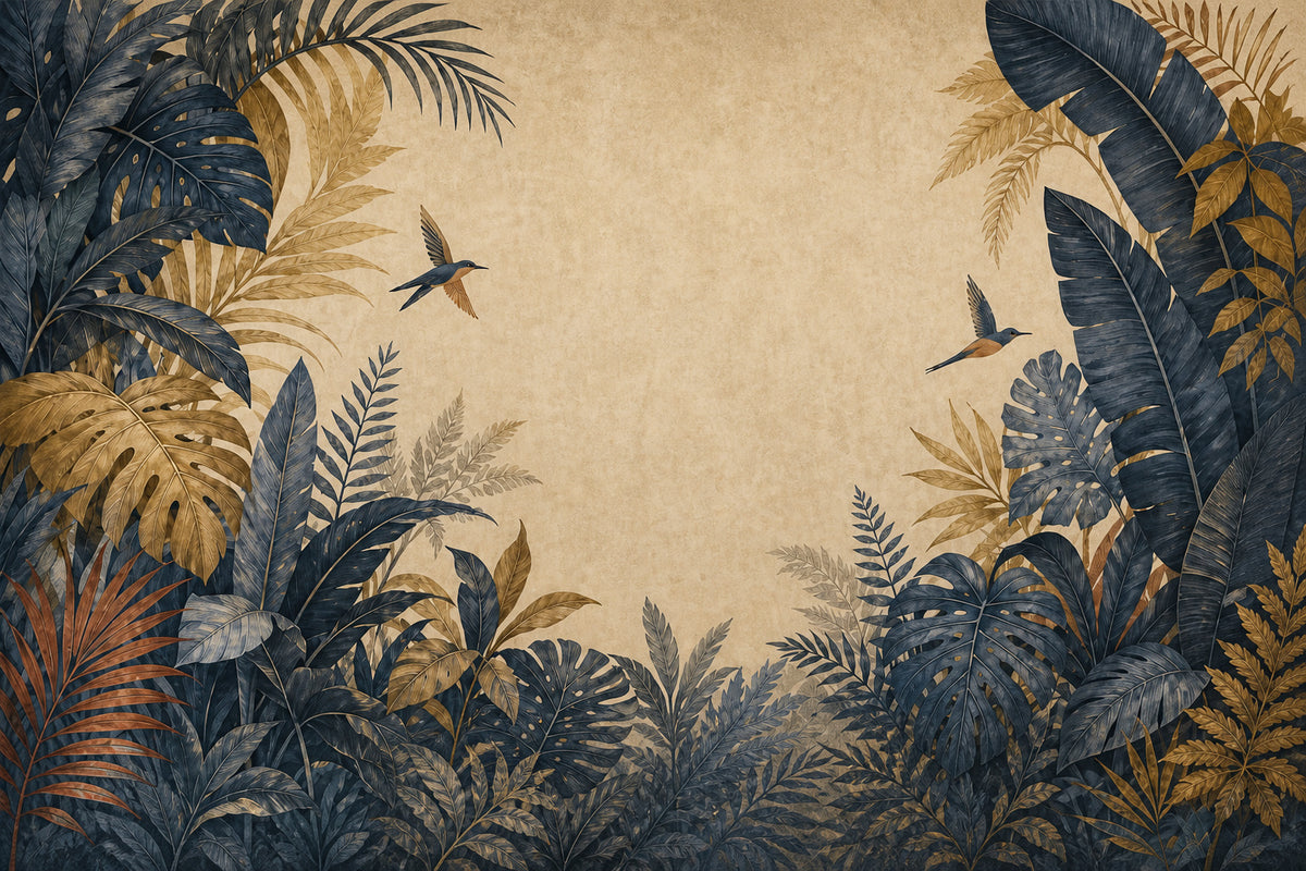 Slate Jungle Wallpaper Mural product view