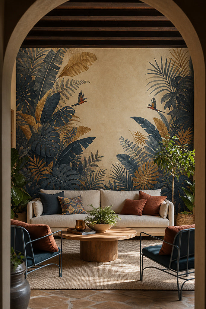 Slate Jungle Wallpaper Mural product view