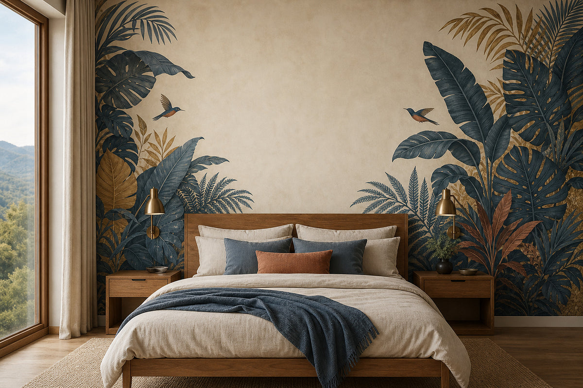 Slate Jungle Wallpaper Mural product view