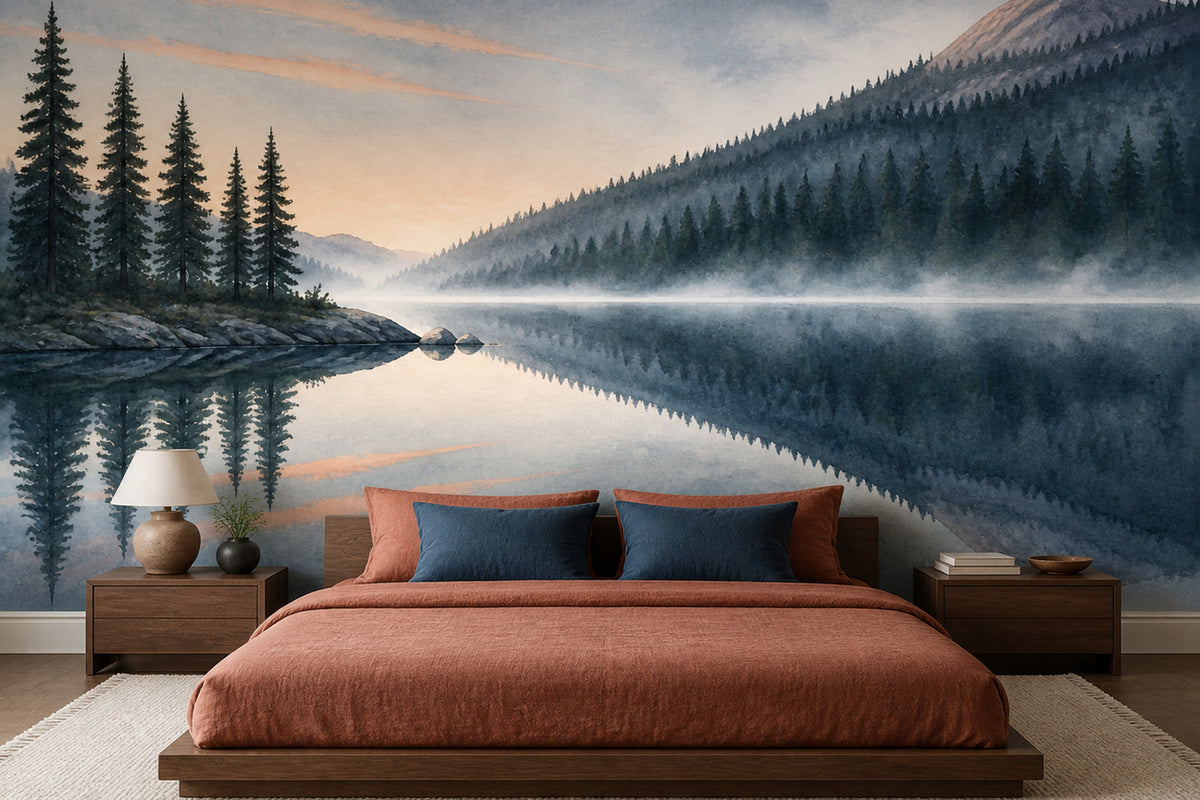 Slate Lake Wallpaper Mural product view