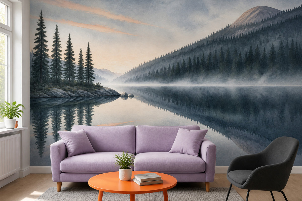 Slate Lake Wallpaper Mural product view