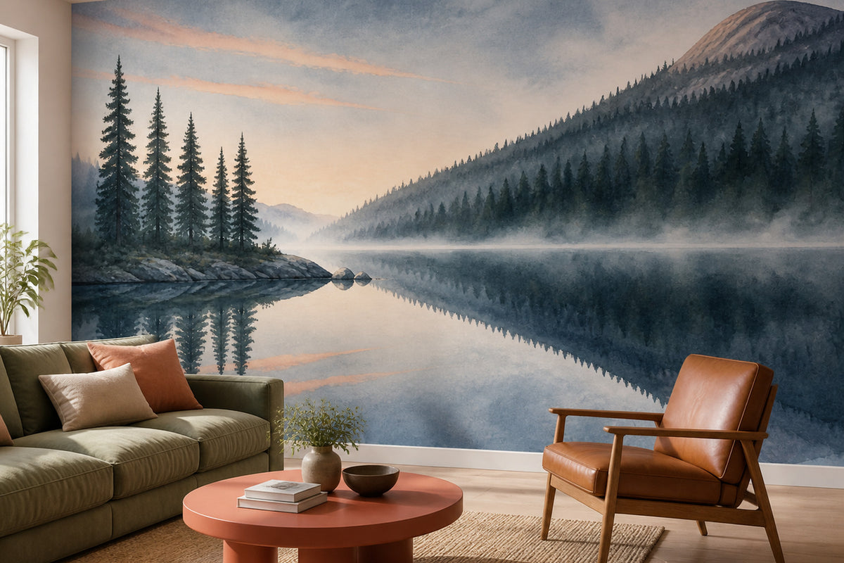 Slate Lake Wallpaper Mural product view