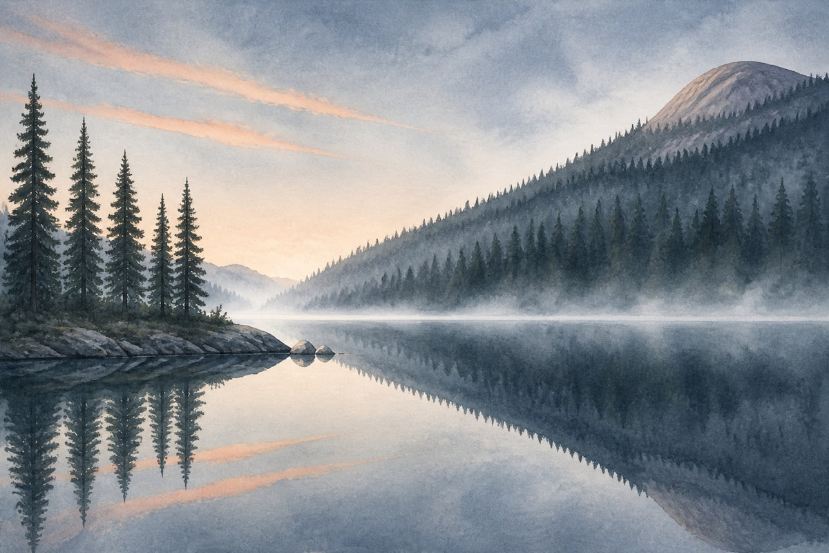 Slate Lake Wallpaper Mural product view