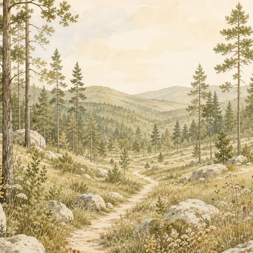 Olive Pine Wallpaper Mural product view
