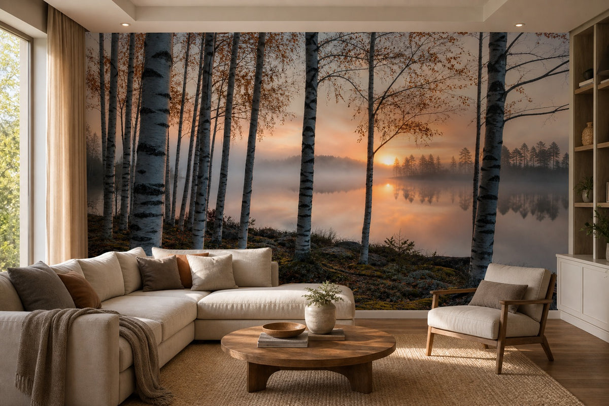 Sage Pine Wallpaper Mural product view