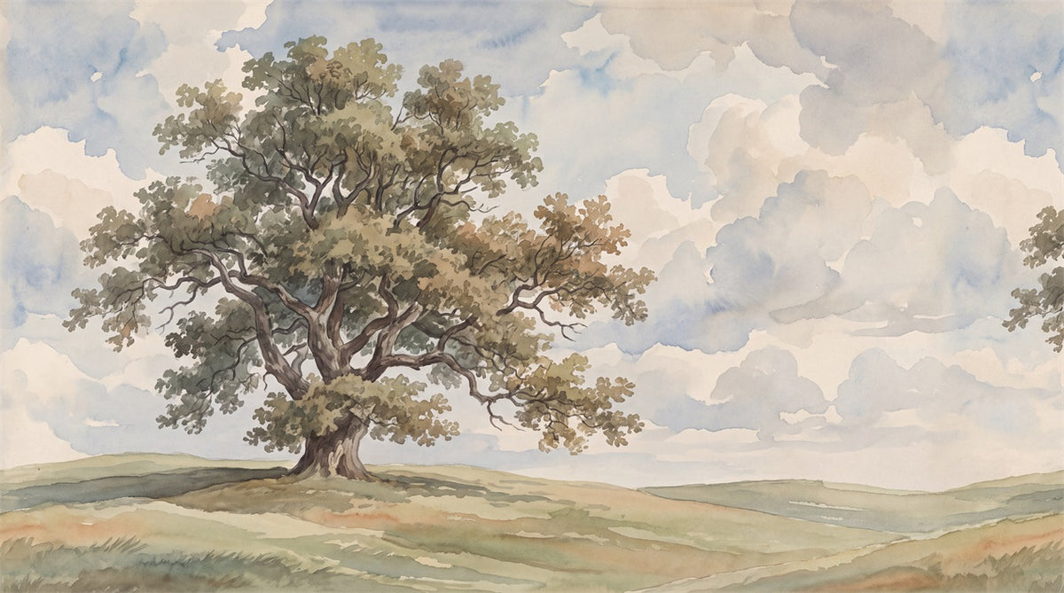 stick on custom beige oak tree wall wallpaper mural removable non woven vinyl main