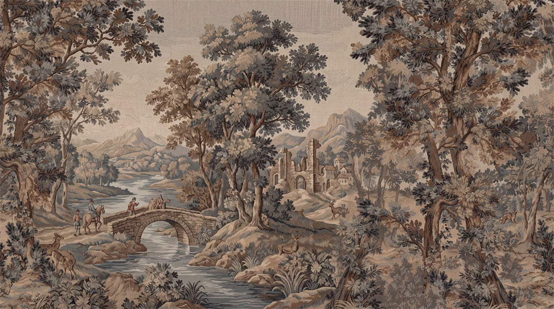 stick on custom brown tapestry wall wallpaper mural removable non woven vinyl main