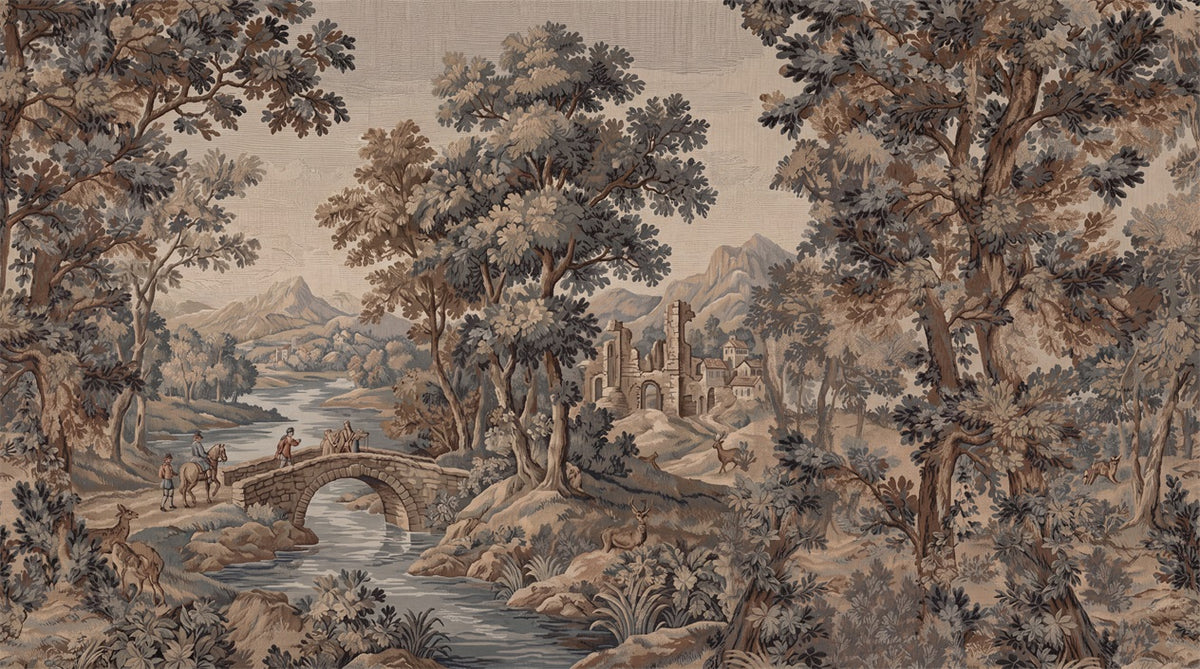 stick on custom brown tapestry wall wallpaper mural removable non woven vinyl main