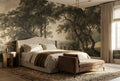 Olive Woodland Stream Wallpaper Mural