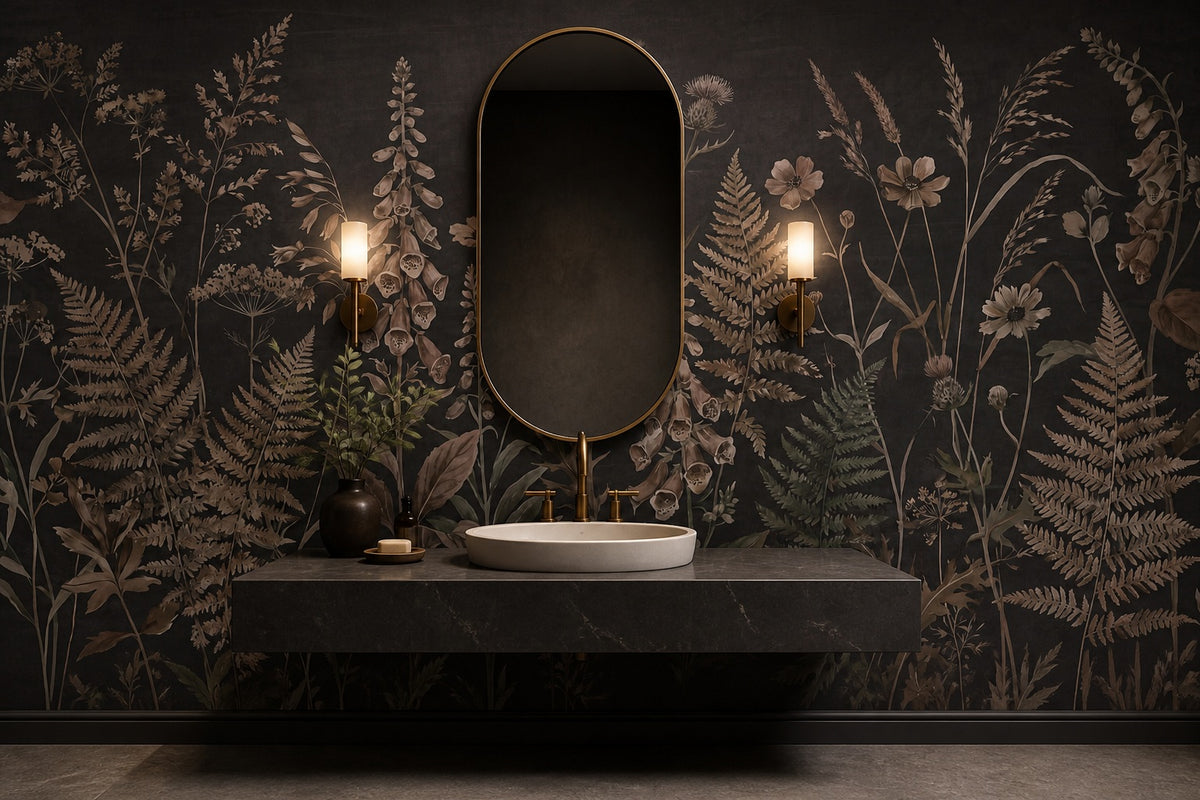 stone floral vintage jungle wallpaper powder custom stick on non woven vinyl removable