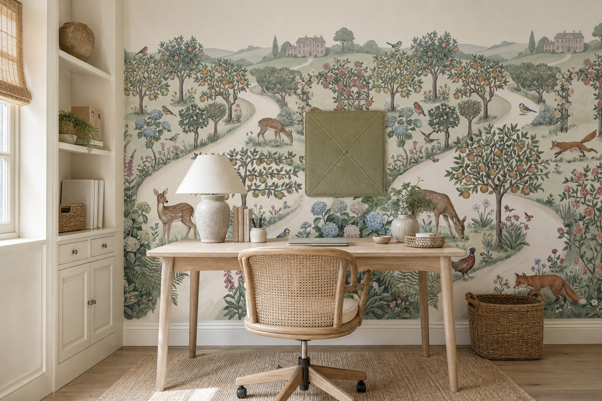 stone leaf vintage jungle wallpaper office custom stick on non woven vinyl removable