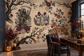 Cream Apothecary Halloween Wallpaper Mural