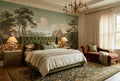 Vintage Castle Sailing Lake Scenic Wallpaper Mural