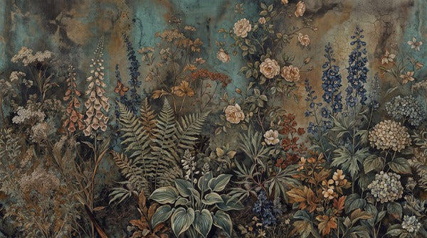 tan vintage jungle wallpaper thumb custom peel and stick non woven vinyl removable