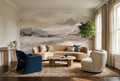 Beige And Grey Abstract Horizons Wallpaper Mural