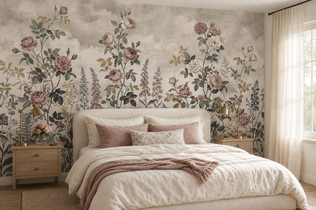 taupe vintage jungle wallpaper bedroom custom self adhesive non woven vinyl removable