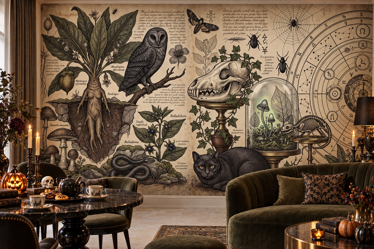 tea room beige owls custom non woven vinyl peel and stick removable wallpaper mural