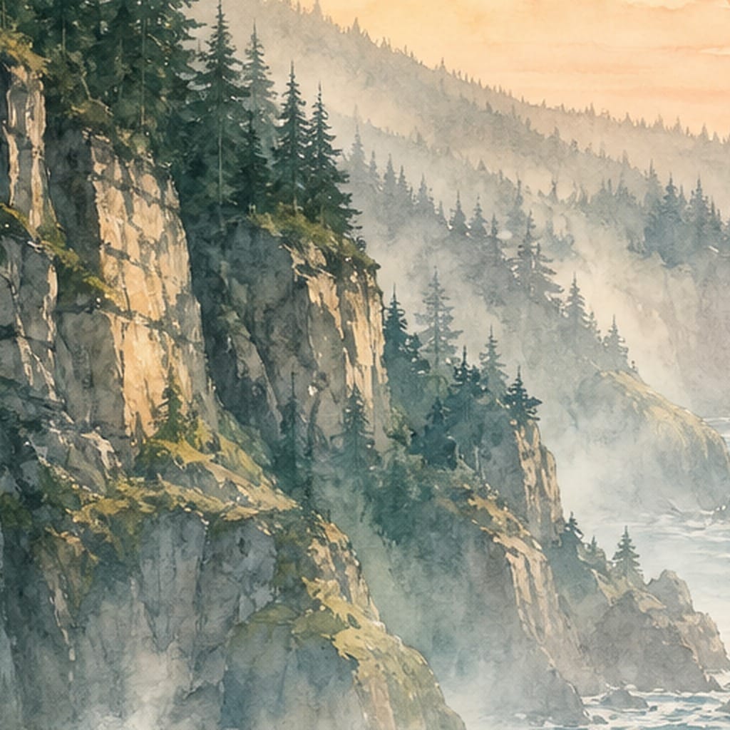 Teal Cascade Wallpaper Mural product view