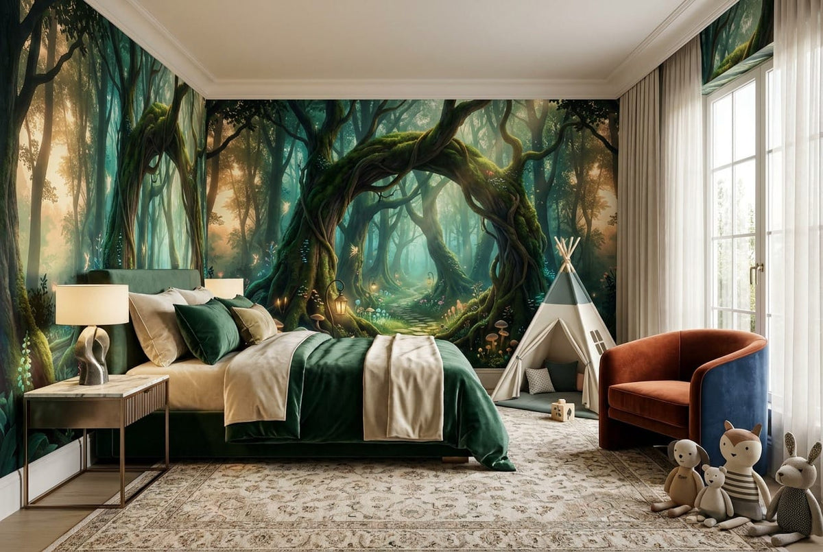 Enchanted Forest Archway Fantasy Wallpaper Mural