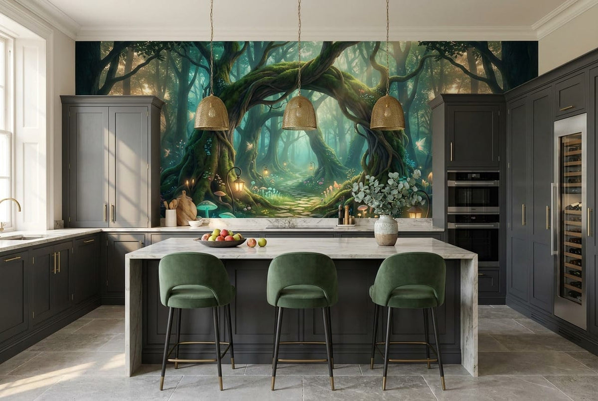 Enchanted Forest Archway Fantasy Wallpaper Mural