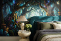 Enchanted Glowing Forest Fantasy Wallpaper Mural