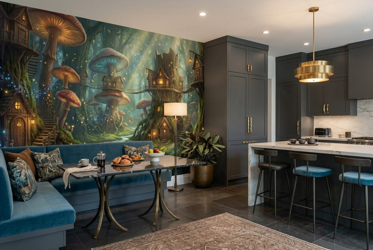 Enchanted Woodland Treehouse Wallpaper Mural