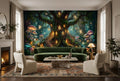 Magical Fairy Treehouse Forest Wallpaper Mural