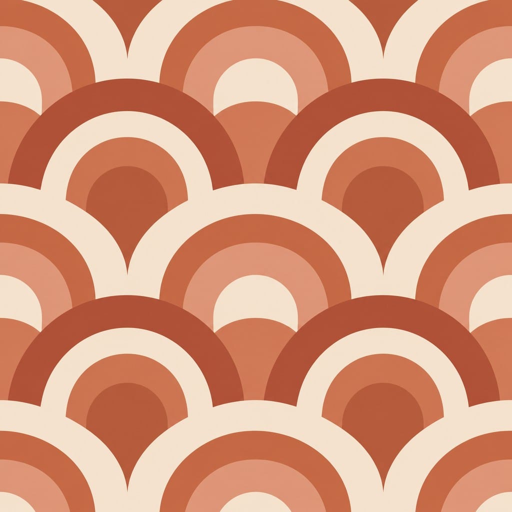 Terracotta Arc Wallpaper Mural product view