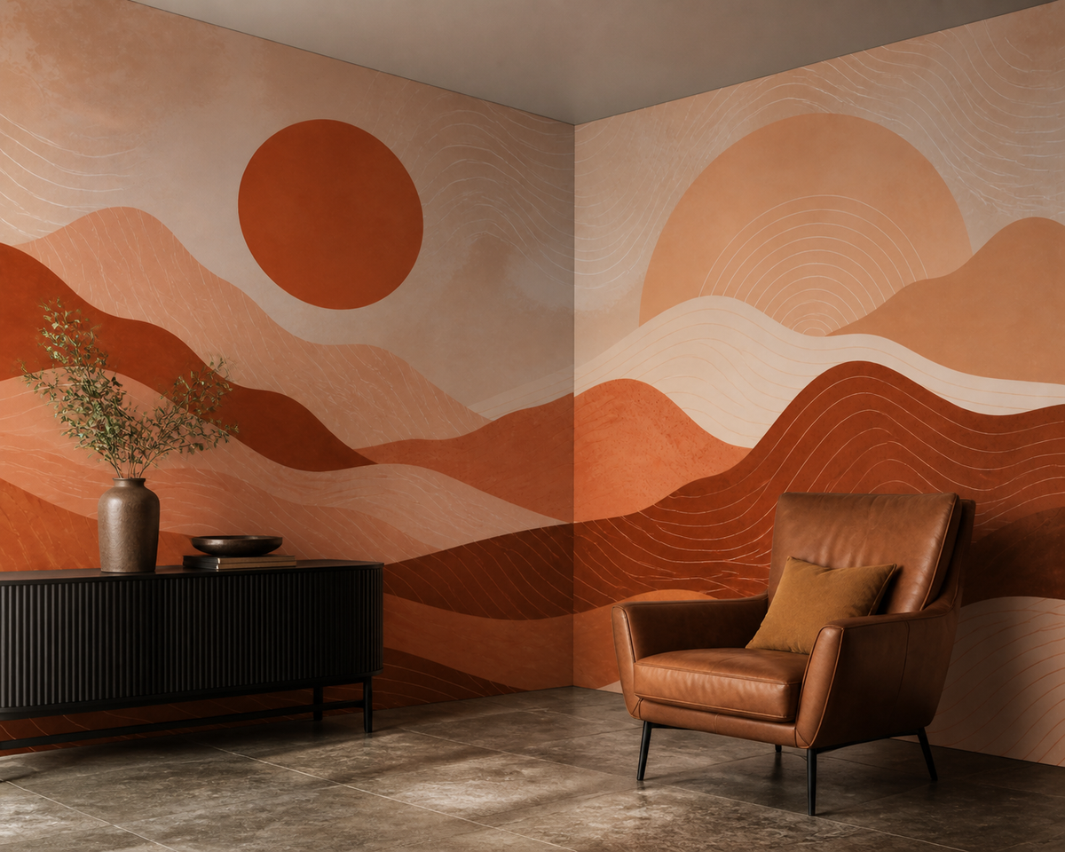 Terracotta Design Wallpaper Mural product view