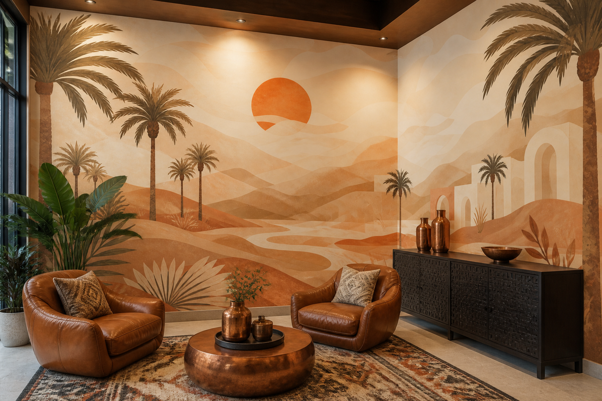 Terracotta Design Wallpaper Mural product view
