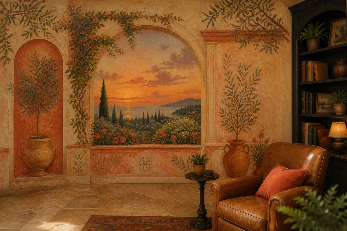 Terracotta Design Wallpaper Mural product view