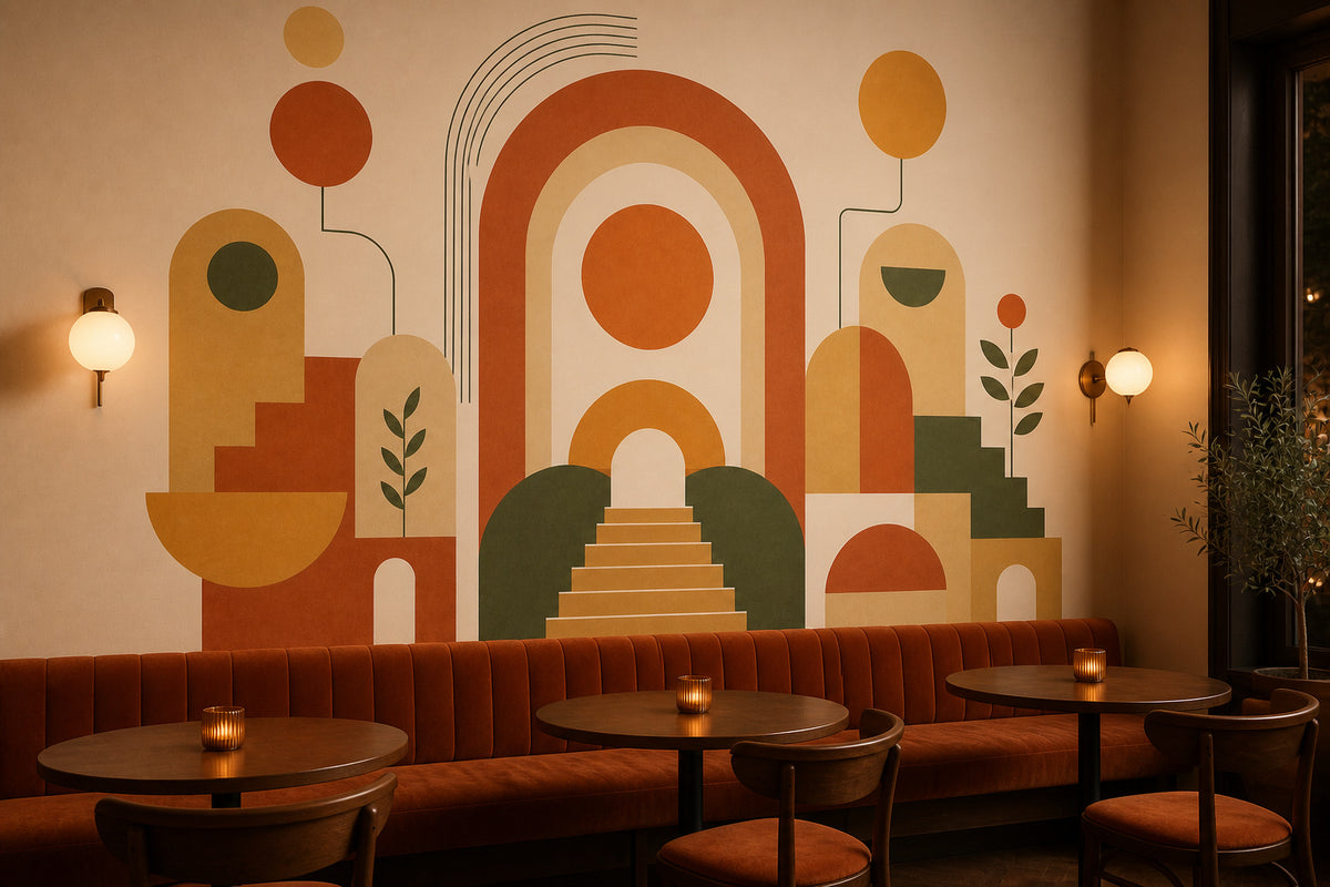 Terracotta Design Wallpaper Mural product view