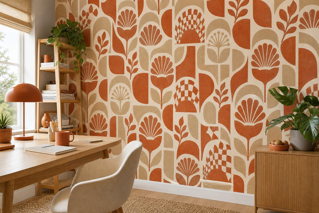 Terracotta Design Wallpaper Mural product view