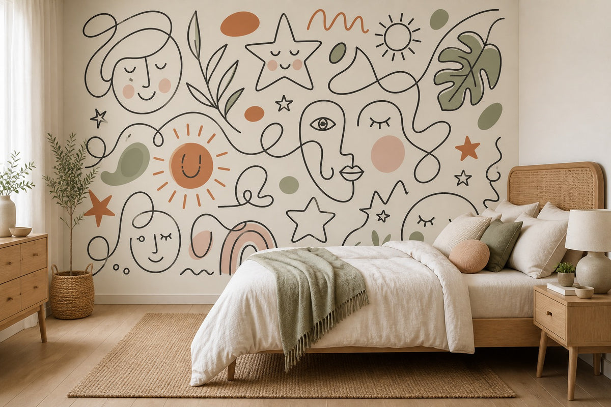Terracotta Design Wallpaper Mural product view