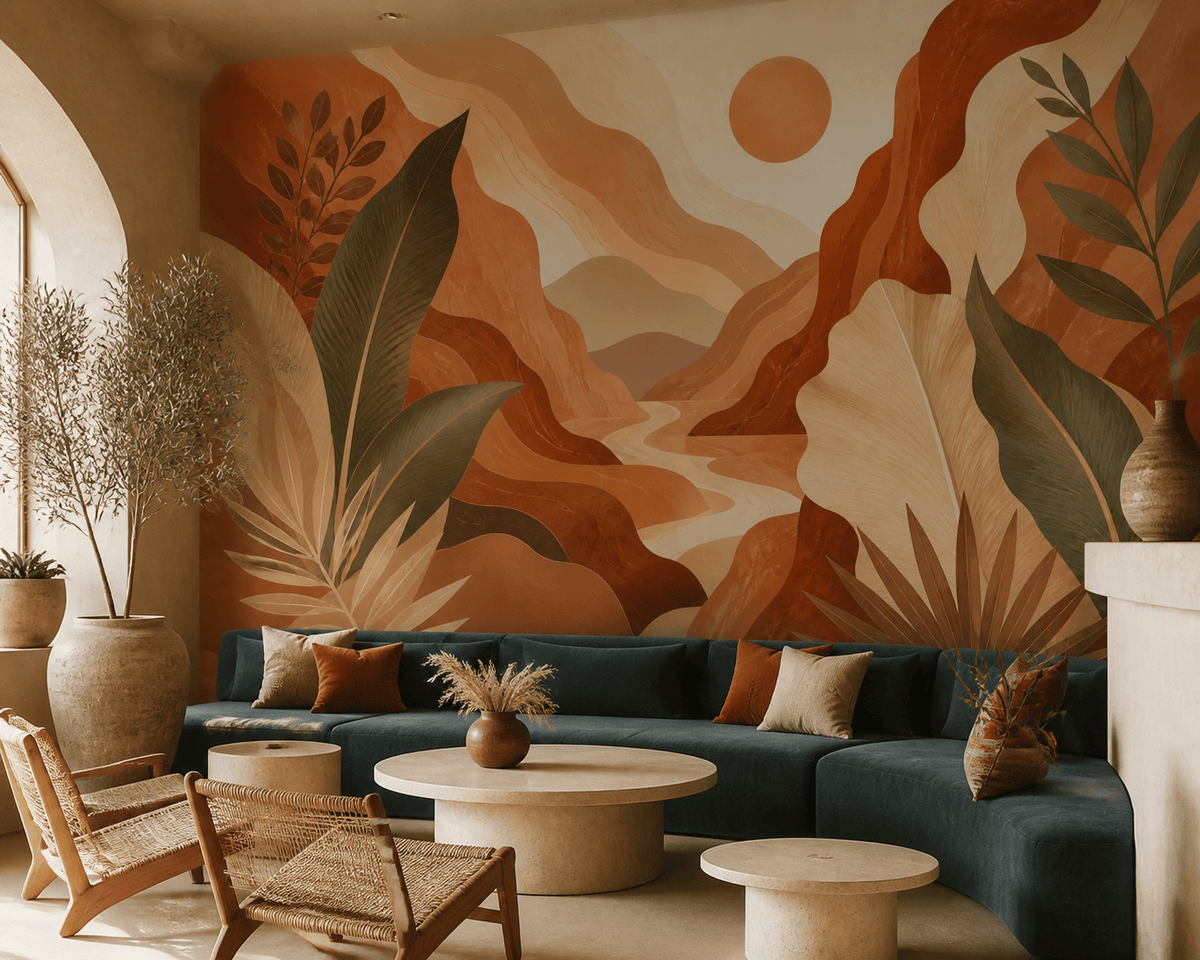 Terracotta Design Wallpaper Mural product view