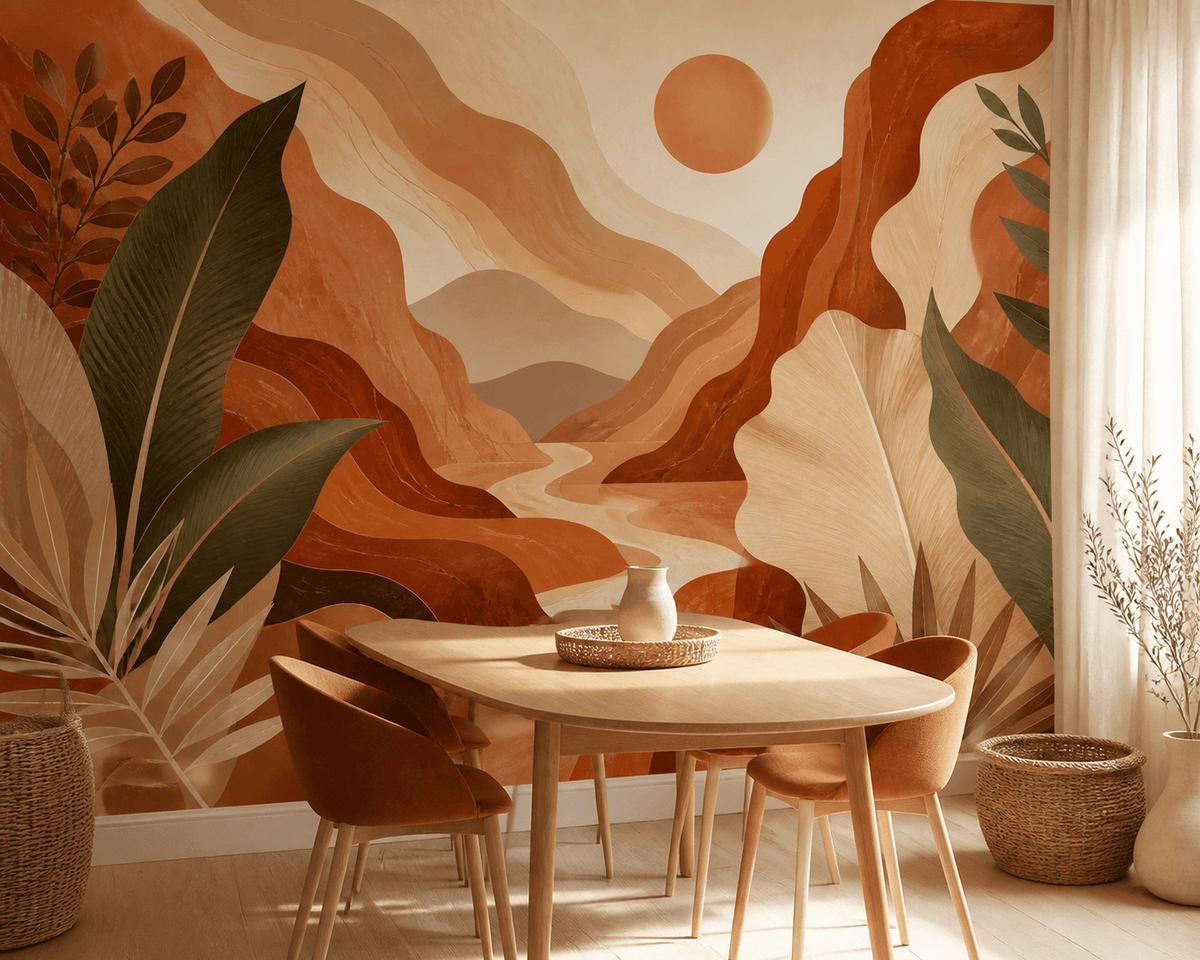 Terracotta Design Wallpaper Mural product view